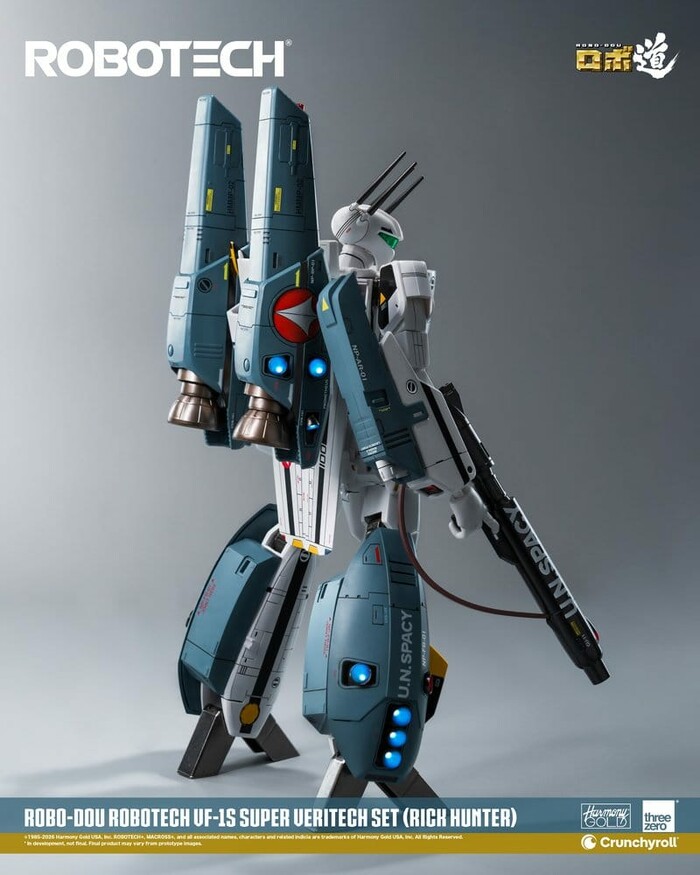 MACROSS - ROBOTECH - VF-1S Super Veritech Set Rick Hunter Robo-Dou Action Figure