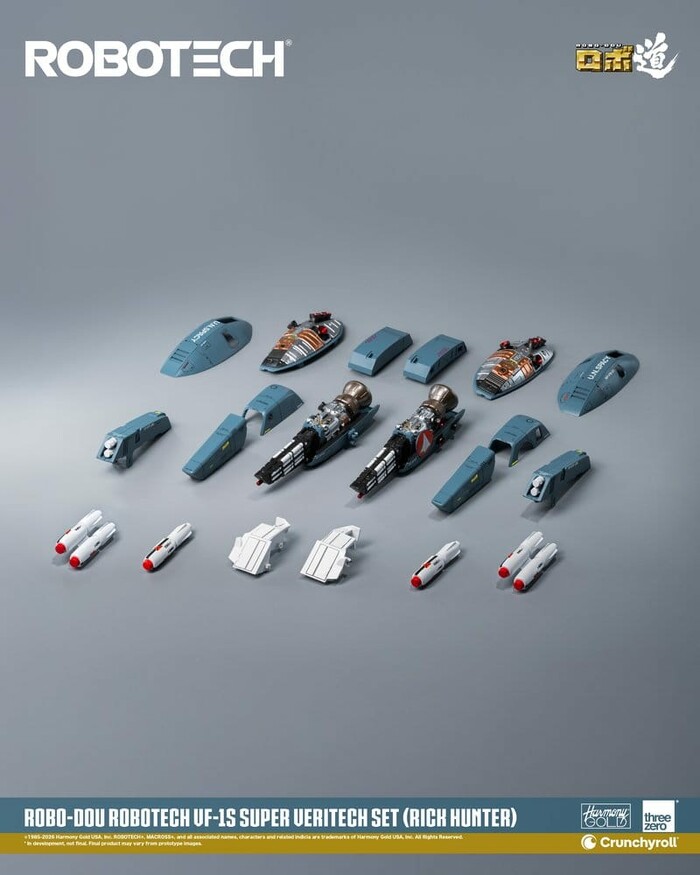 MACROSS - ROBOTECH - VF-1S Super Veritech Set Rick Hunter Robo-Dou Action Figure