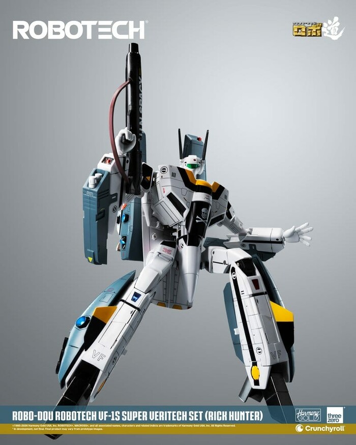 MACROSS - ROBOTECH - VF-1S Super Veritech Set Rick Hunter Robo-Dou Action Figure