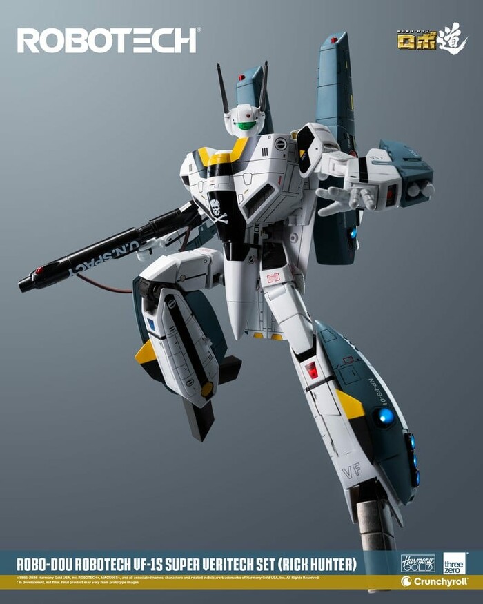 MACROSS - ROBOTECH - VF-1S Super Veritech Set Rick Hunter Robo-Dou Action Figure
