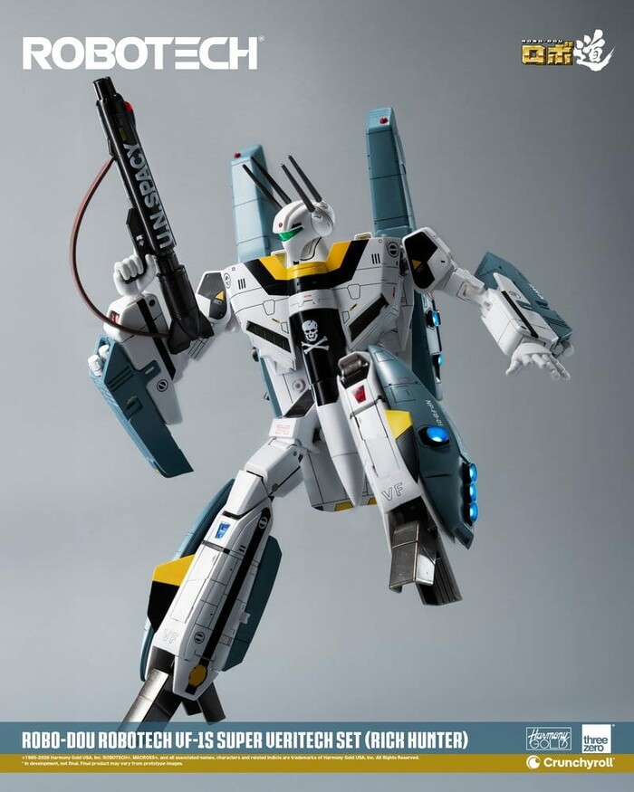 MACROSS - ROBOTECH - VF-1S Super Veritech Set Rick Hunter Robo-Dou Action Figure