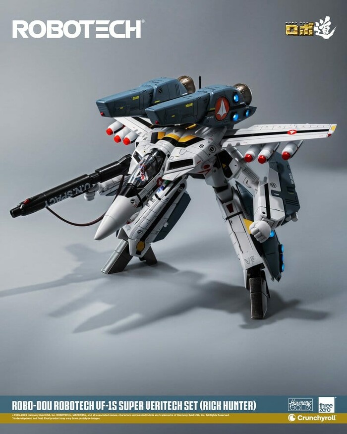 MACROSS - ROBOTECH - VF-1S Super Veritech Set Rick Hunter Robo-Dou Action Figure