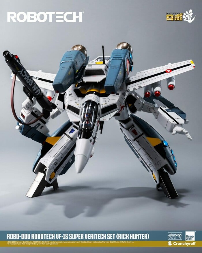 MACROSS - ROBOTECH - VF-1S Super Veritech Set Rick Hunter Robo-Dou Action Figure
