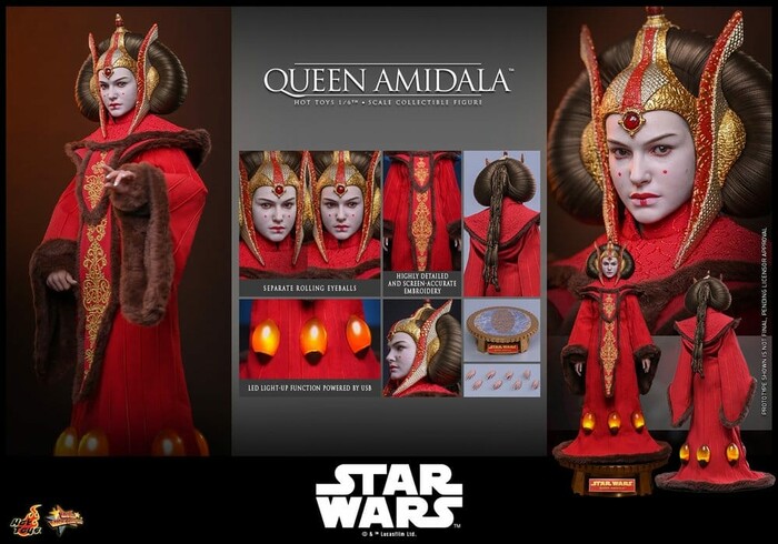 STAR WARS - Queen Amidala 1/6 Action Figure 12" MMS883