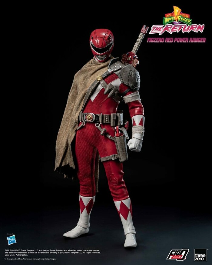 POWER RANGERS - Mighty Morphin - The Return - Red Power 1/6 FigZero Action Figure 12"