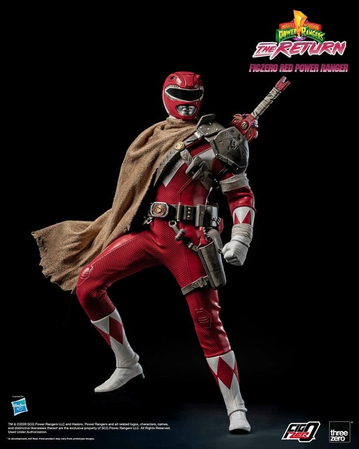 POWER RANGERS - Mighty Morphin - The Return - Red Power 1/6 FigZero Action Figure 12"