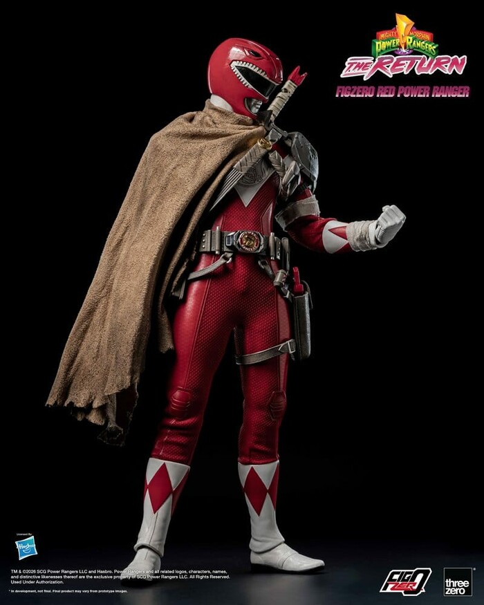 POWER RANGERS - Mighty Morphin - The Return - Red Power 1/6 FigZero Action Figure 12"