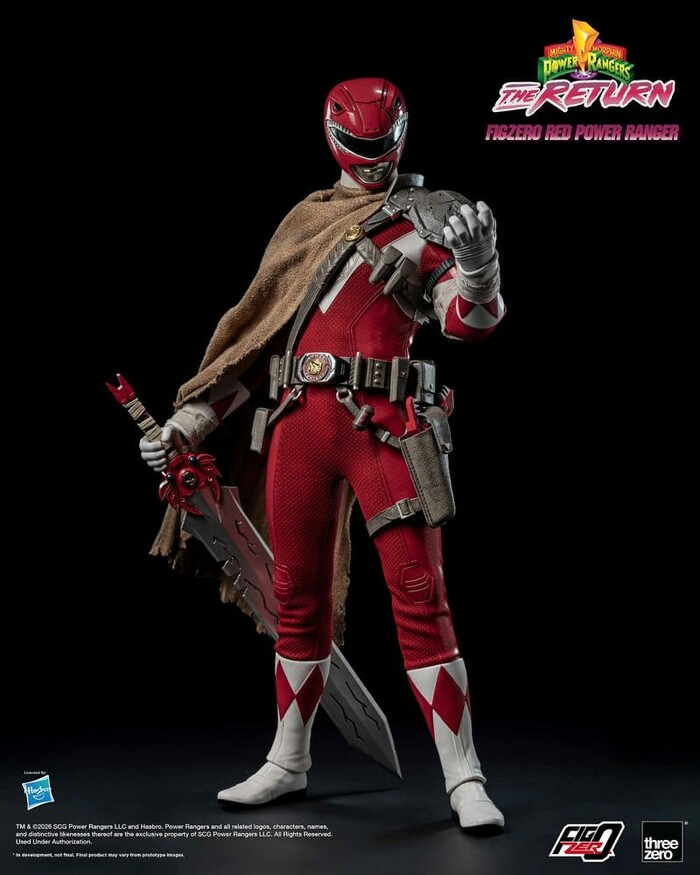 POWER RANGERS - Mighty Morphin - The Return - Red Power 1/6 FigZero Action Figure 12"