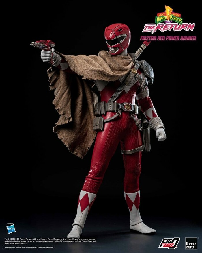 POWER RANGERS - Mighty Morphin - The Return - Red Power 1/6 FigZero Action Figure 12"