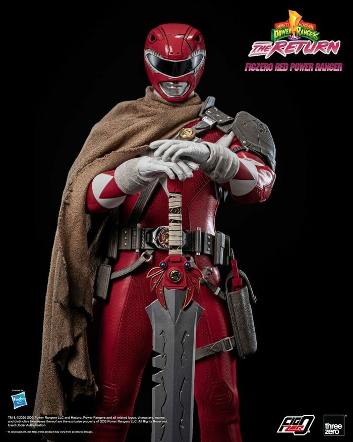 POWER RANGERS - Mighty Morphin - The Return - Red Power 1/6 FigZero Action Figure 12"