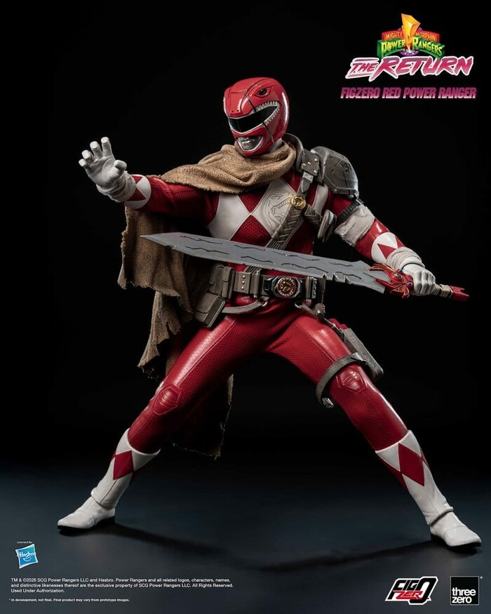 POWER RANGERS - Mighty Morphin - The Return - Red Power 1/6 FigZero Action Figure 12"