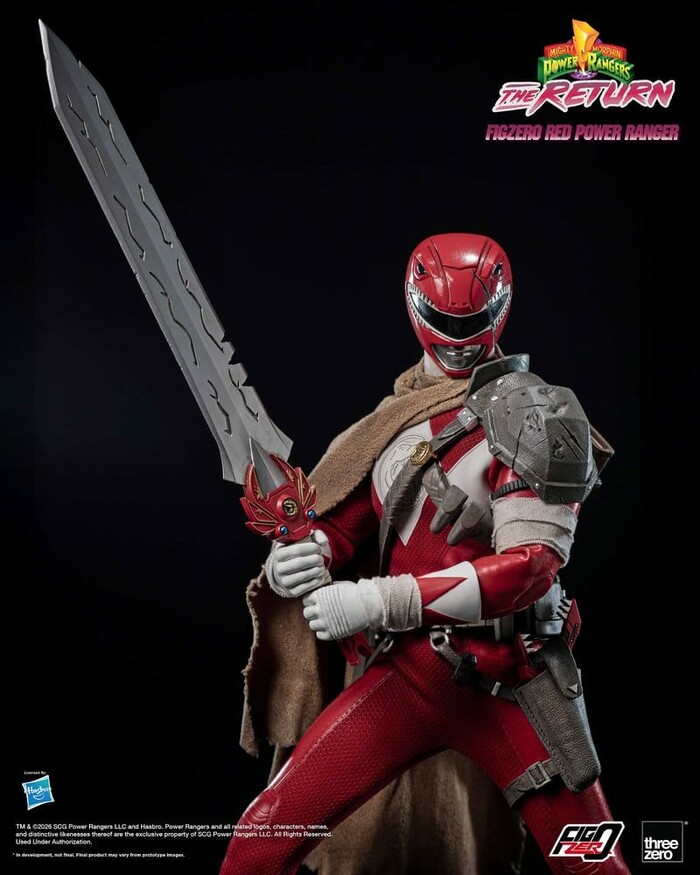 POWER RANGERS - Mighty Morphin - The Return - Red Power 1/6 FigZero Action Figure 12"