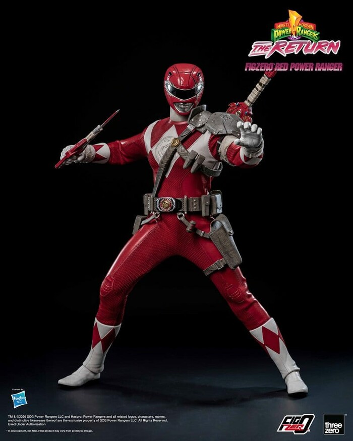 POWER RANGERS - Mighty Morphin - The Return - Red Power 1/6 FigZero Action Figure 12"
