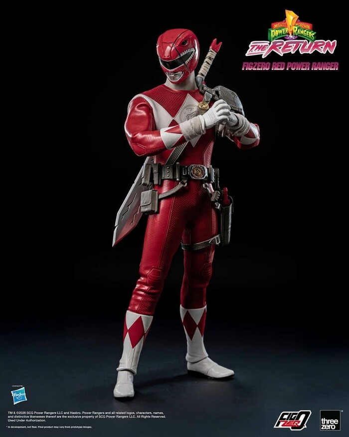 POWER RANGERS - Mighty Morphin - The Return - Red Power 1/6 FigZero Action Figure 12"