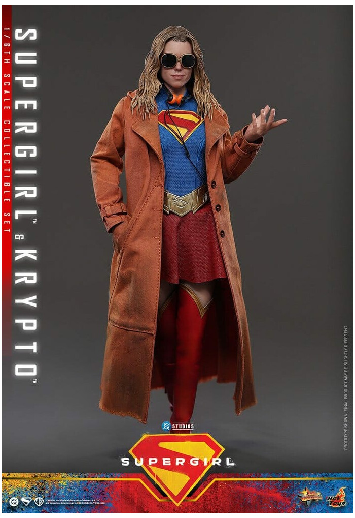 SUPERGIRL - Supergirl & Krypto 1/6 Action Figure 12" MMS869