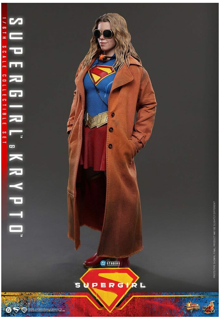 SUPERGIRL - Supergirl & Krypto 1/6 Action Figure 12" MMS869