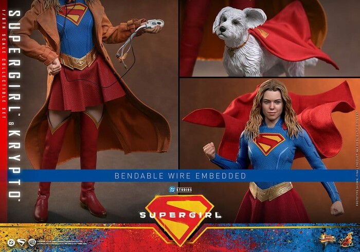SUPERGIRL - Supergirl & Krypto 1/6 Action Figure 12" MMS869