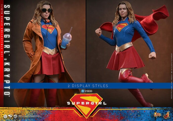 SUPERGIRL - Supergirl & Krypto 1/6 Action Figure 12" MMS869
