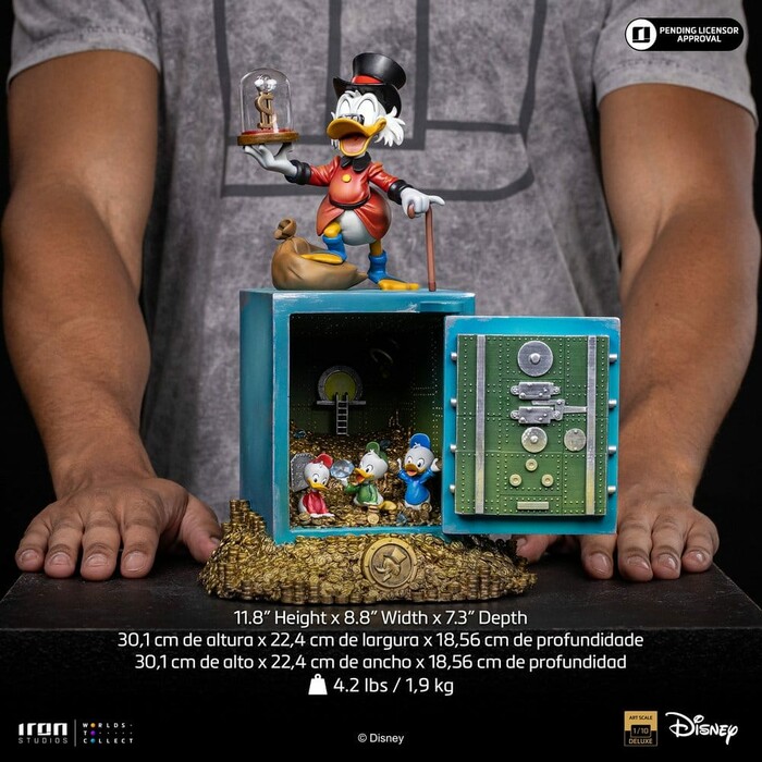 DISNEY - DuckTales - Uncle Scrooge McDuck and Nephews 1/10 Art Scale Statue