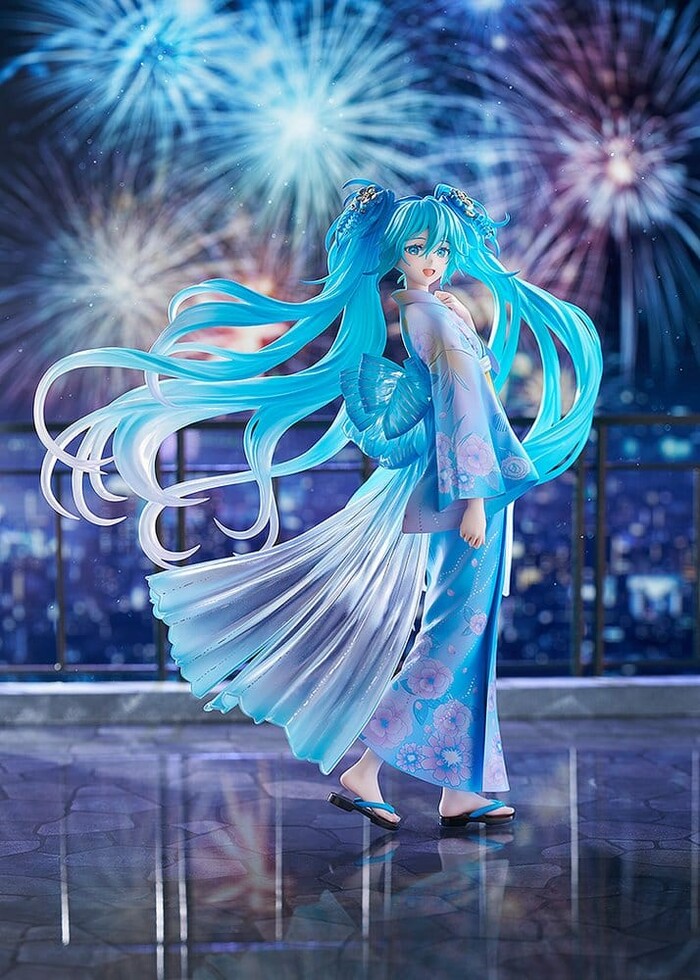 VOCALOID - Miku Hatsune Music & Fire Works Ver. 1/7 Pvc Figure
