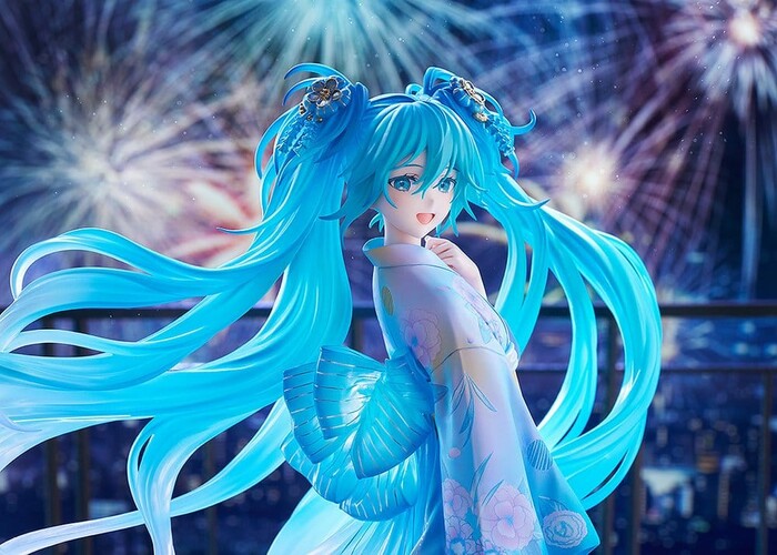 VOCALOID - Miku Hatsune Music & Fire Works Ver. 1/7 Pvc Figure