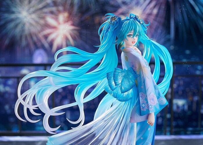VOCALOID - Miku Hatsune Music & Fire Works Ver. 1/7 Pvc Figure