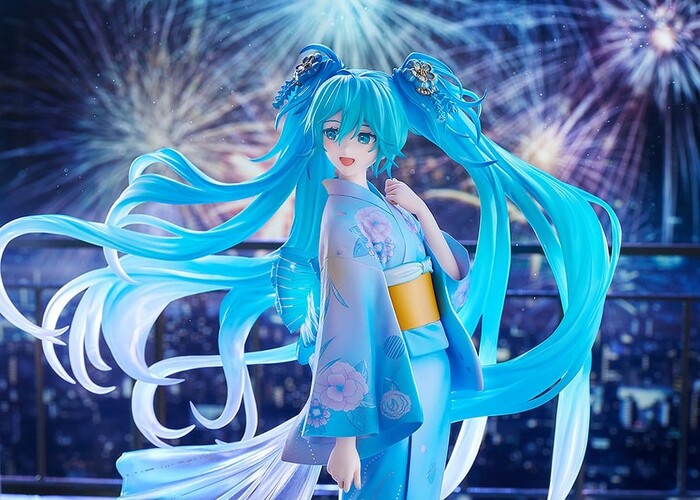 VOCALOID - Miku Hatsune Music & Fire Works Ver. 1/7 Pvc Figure