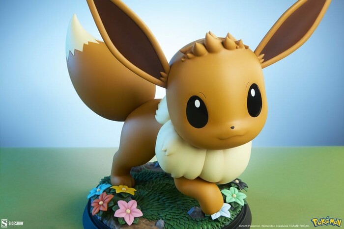 POKEMON - Eevee Life-Size 1/1 Polystone Statue