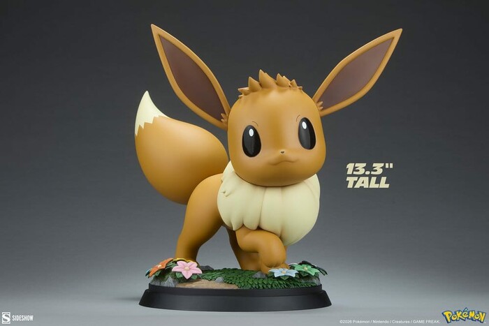 POKEMON - Eevee Life-Size 1/1 Polystone Statue
