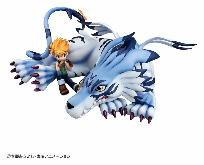 DIGIMON ADVENTURE - Garurumon & Ishida Yamato Pvc Figure G.E.M.