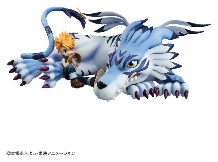 DIGIMON ADVENTURE - Garurumon & Ishida Yamato Pvc Figure G.E.M.