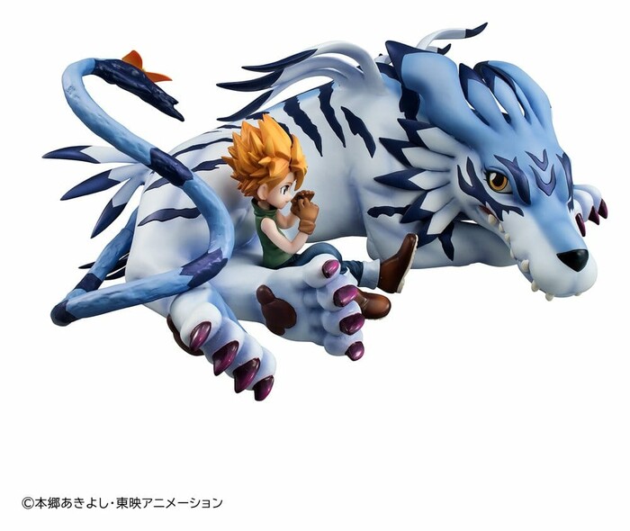 DIGIMON ADVENTURE - Garurumon & Ishida Yamato Pvc Figure G.E.M.