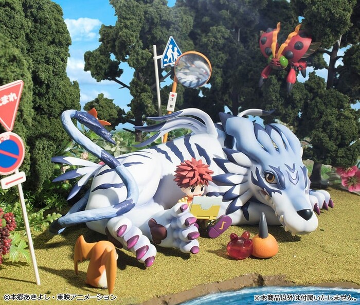 DIGIMON ADVENTURE - Garurumon & Ishida Yamato Pvc Figure G.E.M.