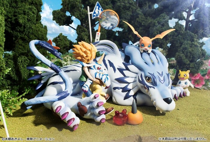DIGIMON ADVENTURE - Garurumon & Ishida Yamato Pvc Figure G.E.M.