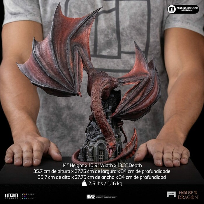 HOUSE OF THE DRAGON - Icons - Caraxes Polystone Statue