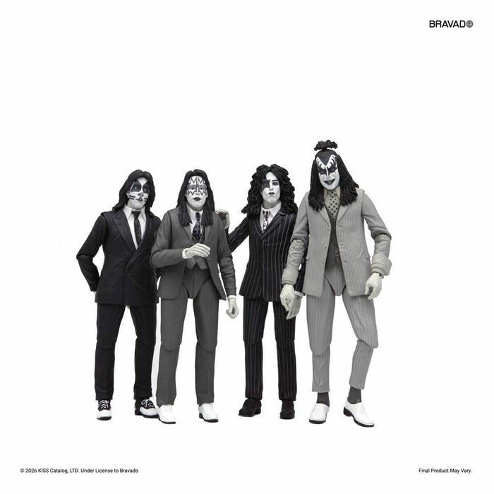 KISS - Dressed to Kill Album Cover Action Figures 4-Pack