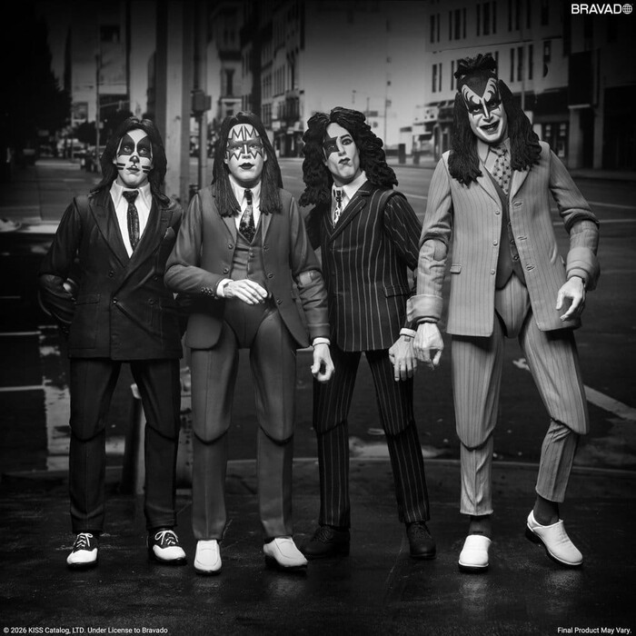 KISS - Dressed to Kill Album Cover Action Figures 4-Pack