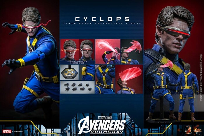 MARVEL - Avengers Doomsday - Cyclops 1/6 Action Figure 12" MMS908
