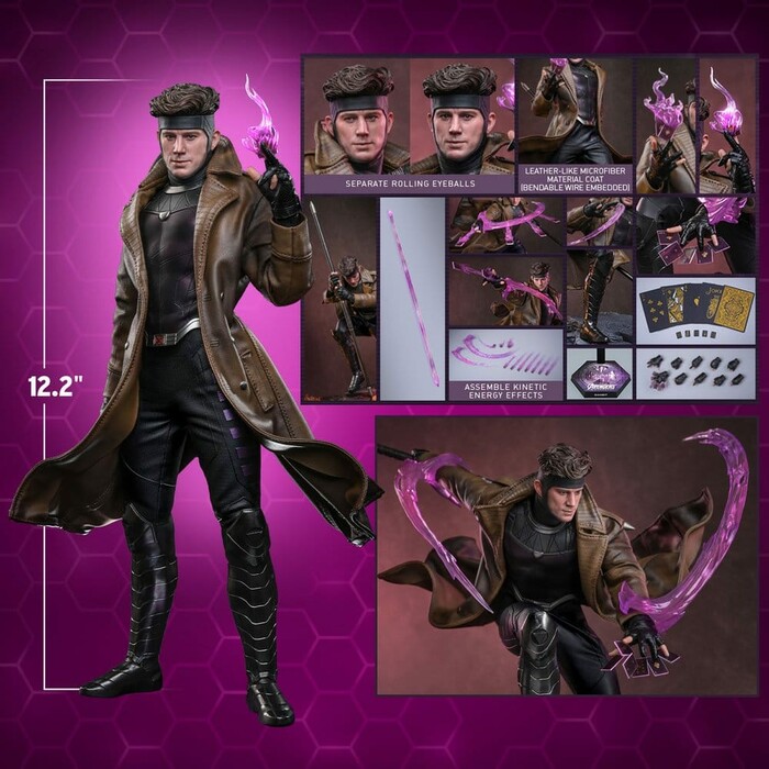 MARVEL - Avengers Doomsday - Gambit 1/6 Action Figure 12" MMS910