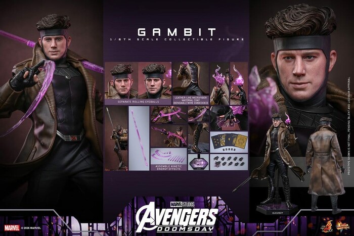 MARVEL - Avengers Doomsday - Gambit 1/6 Action Figure 12" MMS910