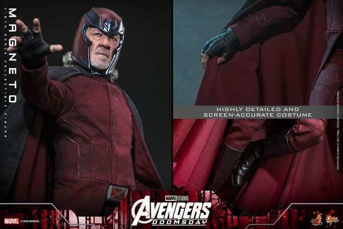 MARVEL - Avengers Doomsday - Magneto 1/6 Action Figure 12" MMS912