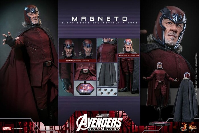 MARVEL - Avengers Doomsday - Magneto 1/6 Action Figure 12" MMS912