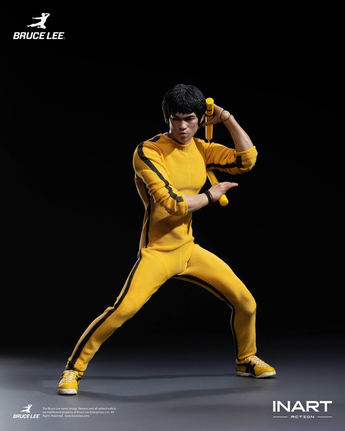 BRUCE LEE - Bruce Lee Yellow Jumpsuit 1/12 Action Figure INART