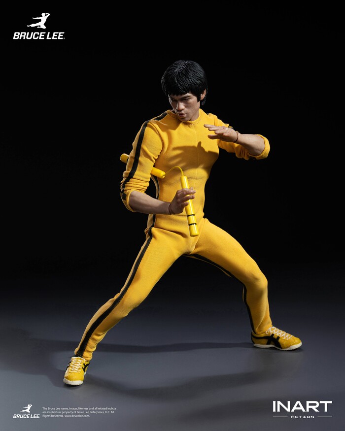 BRUCE LEE - Bruce Lee Yellow Jumpsuit 1/12 Action Figure INART