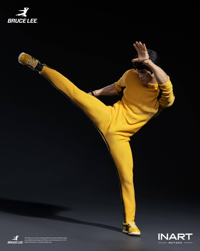 BRUCE LEE - Bruce Lee Yellow Jumpsuit 1/12 Action Figure INART