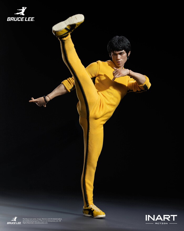 BRUCE LEE - Bruce Lee Yellow Jumpsuit 1/12 Action Figure INART