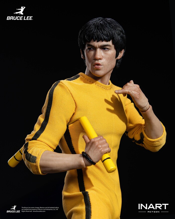 BRUCE LEE - Bruce Lee Yellow Jumpsuit 1/12 Action Figure INART