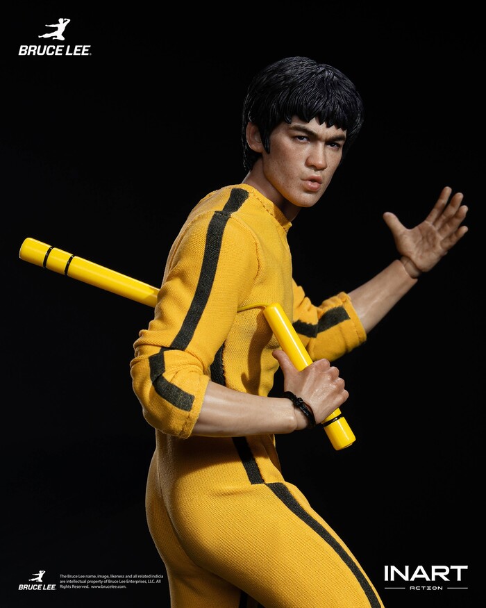 BRUCE LEE - Bruce Lee Yellow Jumpsuit 1/12 Action Figure INART