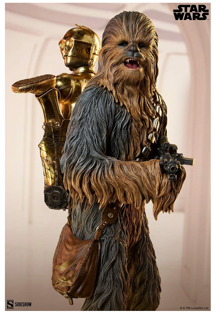 STAR WARS - Chewbacca and C-3PO Premium Format Figure 1/4 Statue
