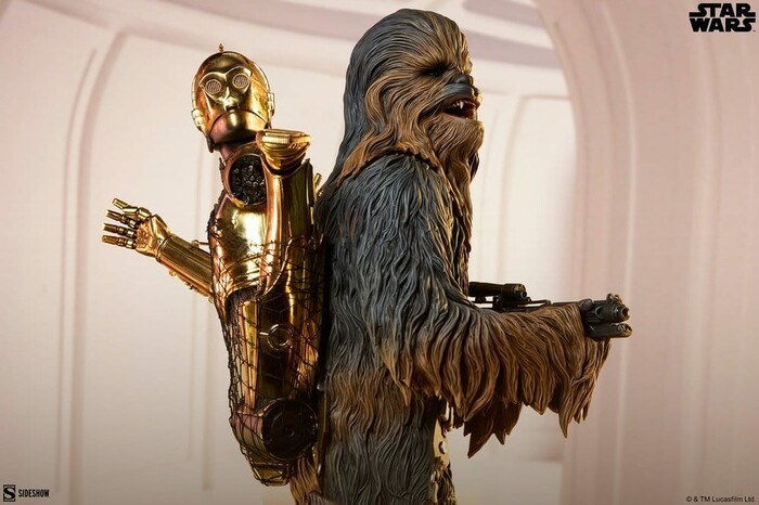STAR WARS - Chewbacca and C-3PO Premium Format Figure 1/4 Statue